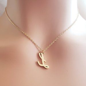 Initial L Gold Necklace